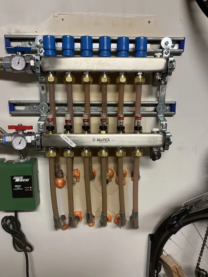 Plumber performing Leak Detection at a residential property in Farmington